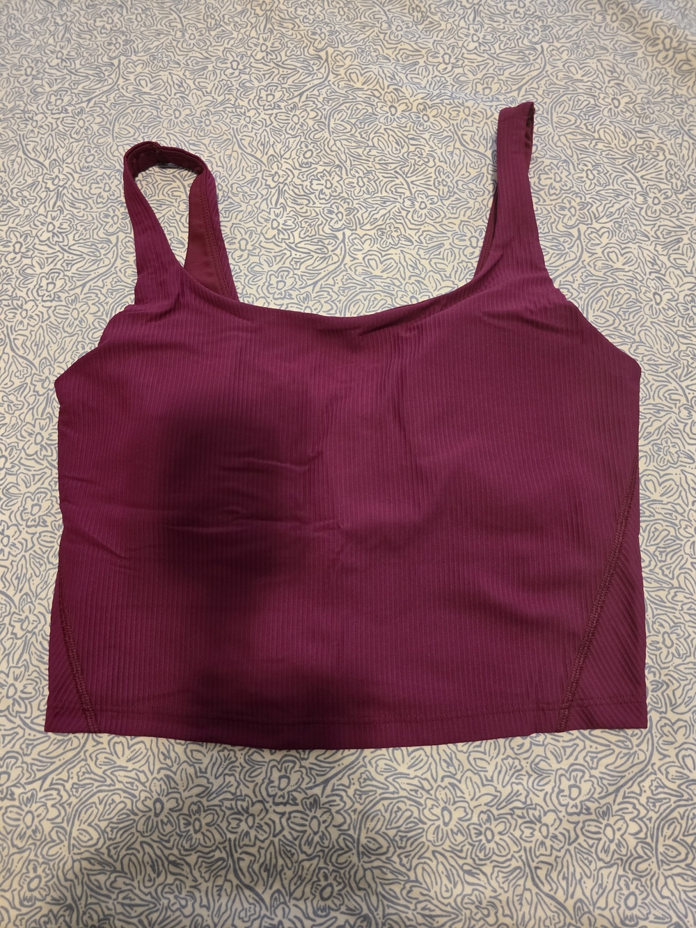 Old Navy Ribbed Crop Tank - Berry Plum